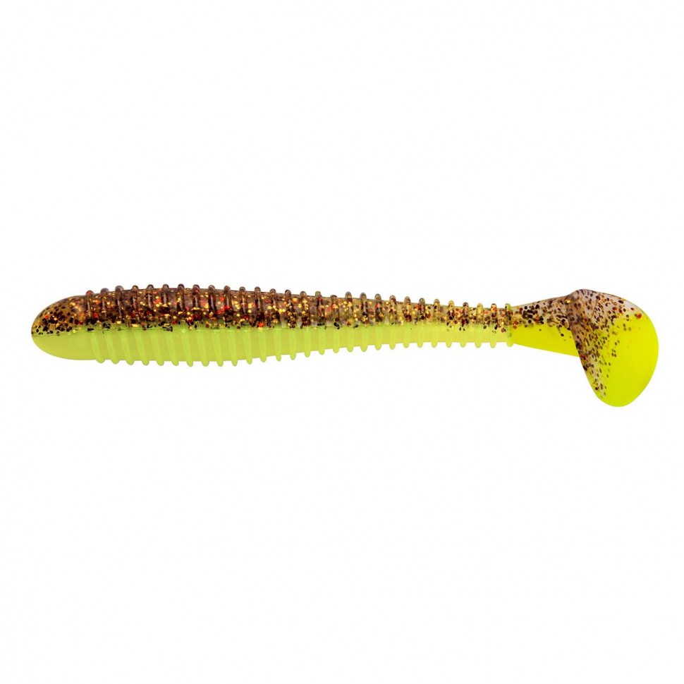 Виброхвост Helios Catcher 2,75"/7 см, цвет Golden Lime 7 шт HS-1-048 , 